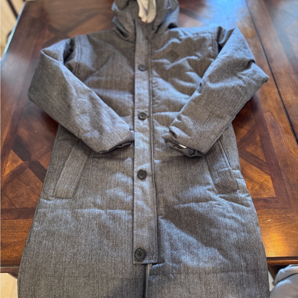 Burton Dry Ride Gray Hooded jacket. Large